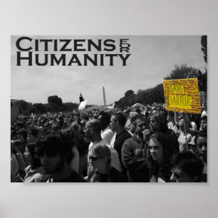 Darfur protest poster