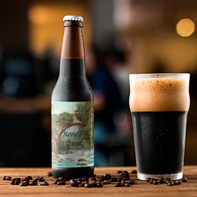 Dargle Bridge i Irlands Personlig Ölflaska Etikett (Skapare uppladdad)