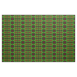 Dargonfly i Flames Fractal Patterned Craft Fabric Tyg