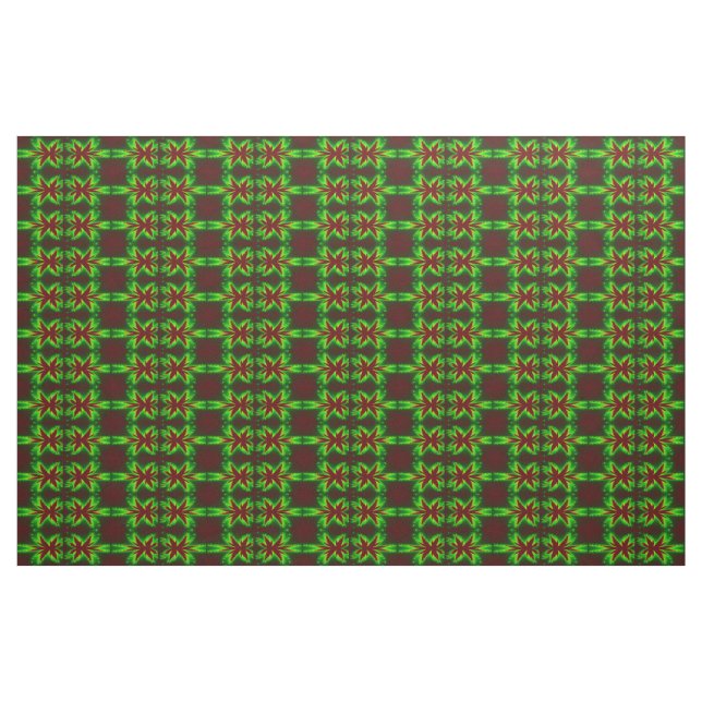 Dargonfly i Flames Fractal Patterned Craft Fabric Tyg (Yard)