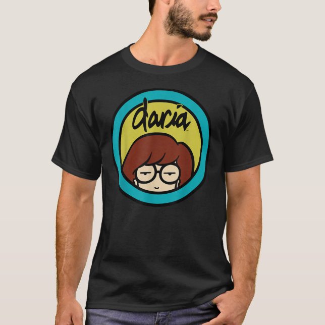 Daria Classic Gult Blue Logotyp Graphic Essential T Shirt (Framsida)