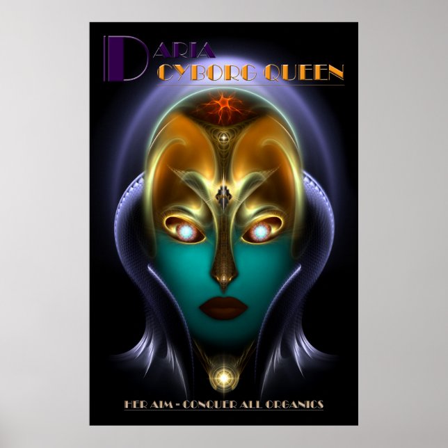 Daria Cyborg Drottning Arkiv Poster (Framsidan)