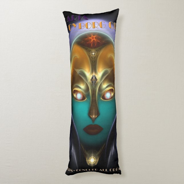 Daria Cyborg Queen Body Pillow Kroppskudde (Baksidan (Vertikal))