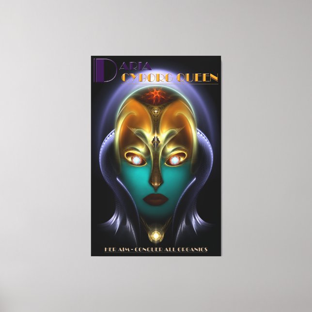 Daria Cyborg Queen Kanvastryck (Framsida)