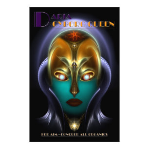 Daria Cyborg Queen Photo Print Fototryck