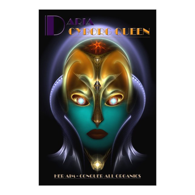 Daria Cyborg Queen Photo Print Fototryck (Framsidan)