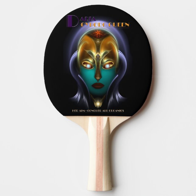 Daria Cyborg Queen Ping Pong Paddle Pingisracket (Framsidan)
