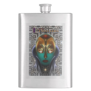 Daria Cyborg Queen Tech 8oz Classic Flask Fickplunta