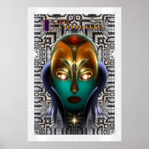 Daria Cyborg Queen Tech Arkiv Väggsaffall Poster