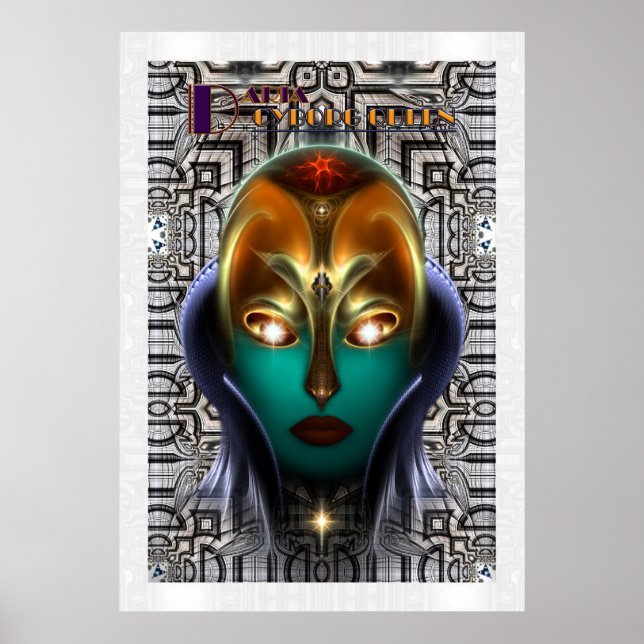 Daria Cyborg Queen Tech Arkiv Väggsaffall Poster (Framsidan)