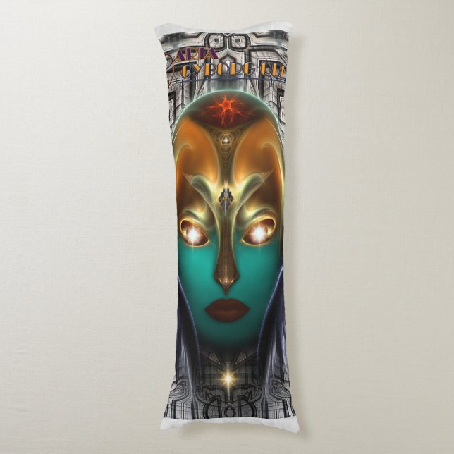 Daria Cyborg Queen Tech Body Pillow Kroppskudde (Framsidan Vertikal)