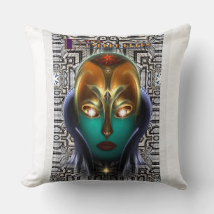 Daria Cyborg Queen Tech Dekorativ kudde