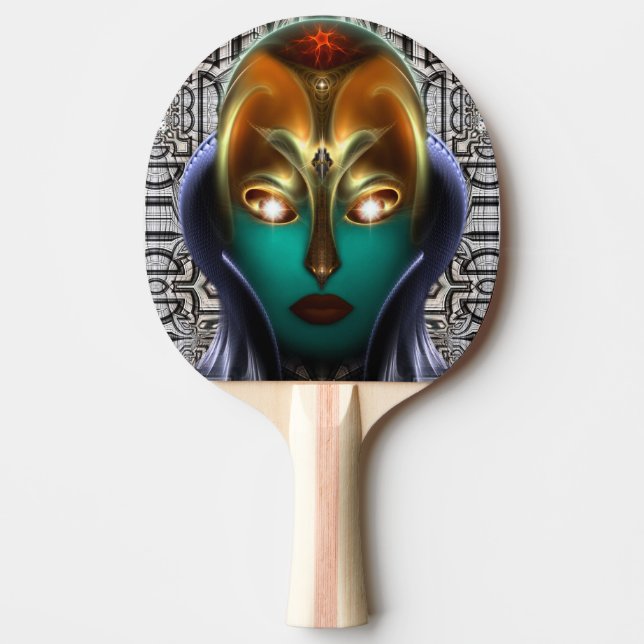 Daria Cyborg Queen Tech Ping Pong Paddle Pingisracket (Framsidan)