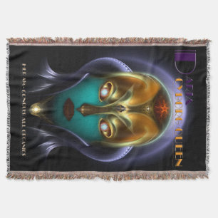 Daria Cyborg Queen Throw Blanket Filt