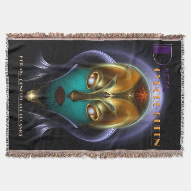 Daria Cyborg Queen Throw Blanket Filt (Framsidan)