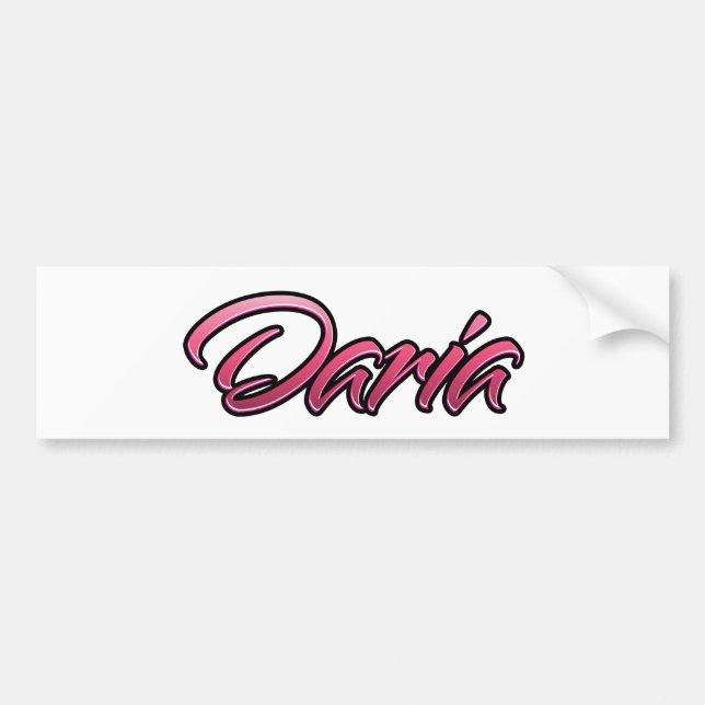 Daria faderade rosa Aufkleber Sticker Bildekal (Framsidan)