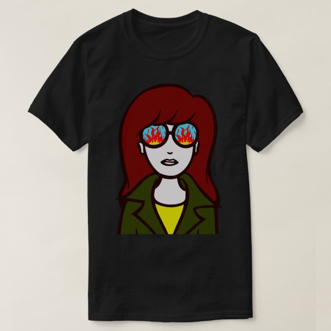 Daria on Fire T Shirt (Design framsida)
