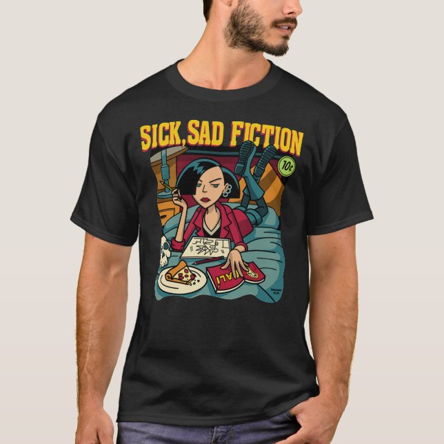 Daria T-ShirtSick Ledsen Fiction Classic T-Shirt (Framsida)