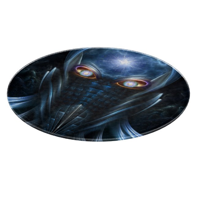 Darian Warrior Round Glass Caking Board (Hörn)