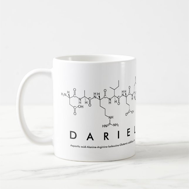 Dariel peptide namn mugg (Vänster)