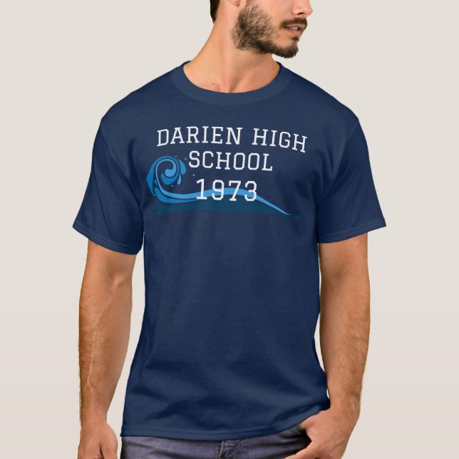 Darien Connecticut 50:e gymnasiet T Shirt (Framsida)