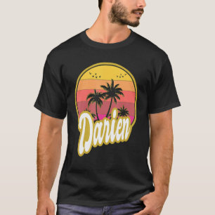 Darien Georgia Beach Retro Sunset T Shirt