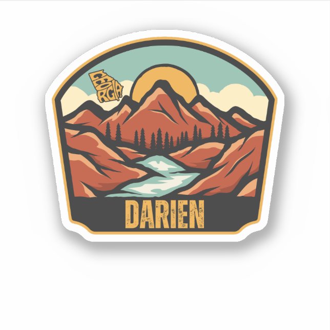Darien, Georgia Klistermärken (Framsida)