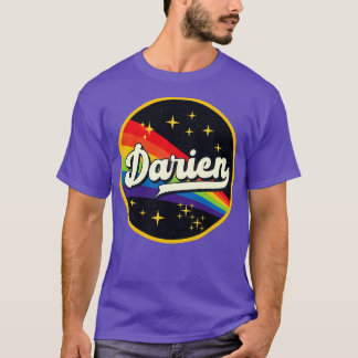 Darien Rainbow in Space Vintage Stil T Shirt