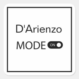 D'Arienzo mode rolig Tanguero Tango Dansare Milong Fyrkantigt Klistermärke