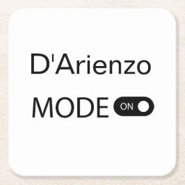 D'Arienzo mode roligt Tanguero Tango Dancer Milong Underlägg Papper Kvadrat