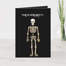 Dårig Skelett Halloween Helgkort