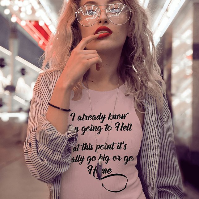 Daring DaredjävTee Tee (Dark humor tee – “Going to Hell on a Go-Kart” shirt for the unapologetically wicked)