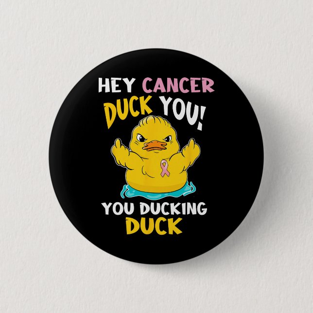 Daring Duckie - Breast Cancer Warrior Knapp (Framsida)