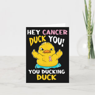 Daring Duckie - Breast Cancer Warrior Kort