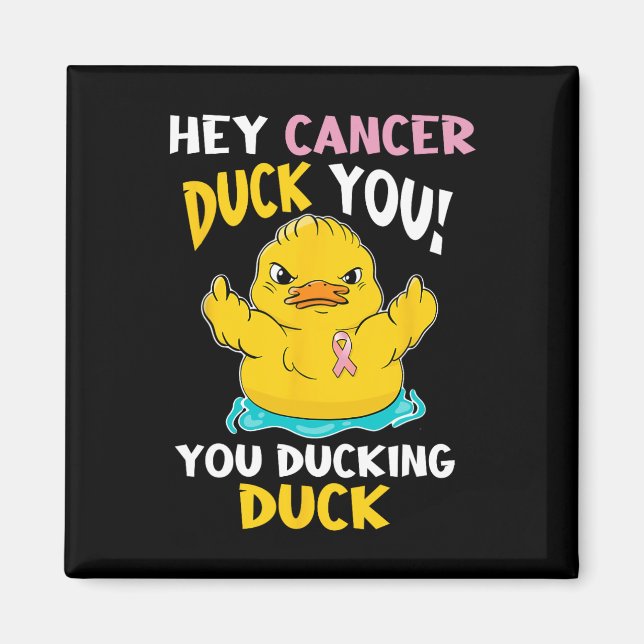 Daring Duckie - Breast Cancer Warrior Magnet (Framsidan)