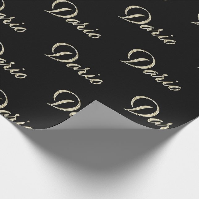 Dario Vorname Name edles Geschenkpapier Papier Presentpapper (Hörn)