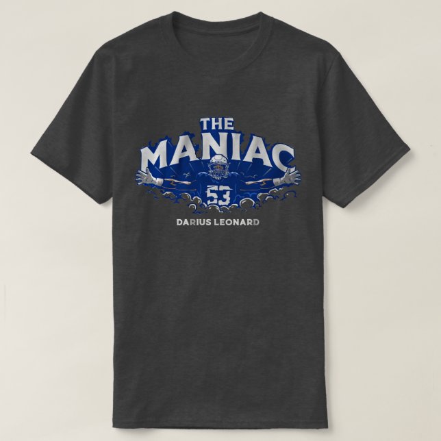 Darius Leonard The maniac T Shirt (Design framsida)