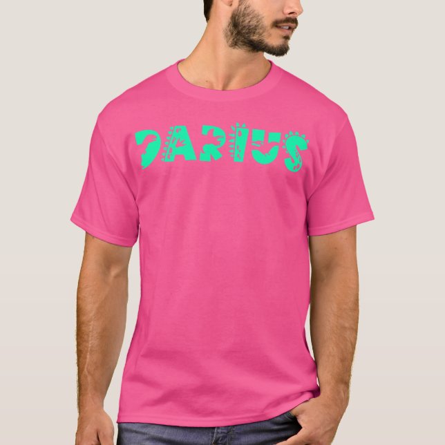 Darius Personlig Boys Dinosaur T Rex Cute Custo Shirt (Framsida)