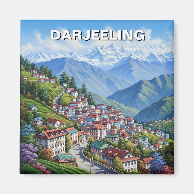 Darjeeling India  Magnet (Framsidan)