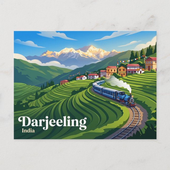 Darjeeling Indien Vykort (Framsida)