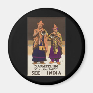 Darjeeling på en lamadans magnet