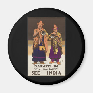 Darjeeling Vid en lama-dans Magnet