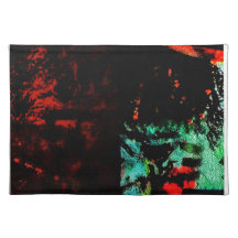 Dark abstract Cloth Placemat,Ordinary bold dark