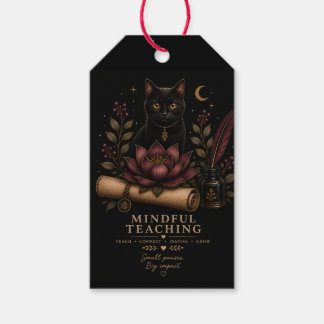 Dark Academia Teacher Gift Tag | Mindful Teaching Presentetikett