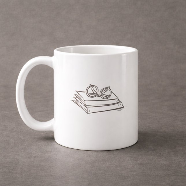 Dark Academia – Vintage Book Art | Introvert Gift  Kaffemugg (Skapare uppladdad)