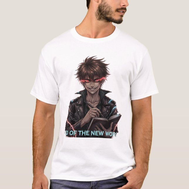 “Dark Aesthetic Anime Art Tree” T Shirt (Framsida)
