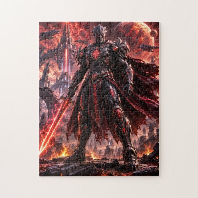 Dark Alien Warrior Puzzle Pussel (Vertikal)