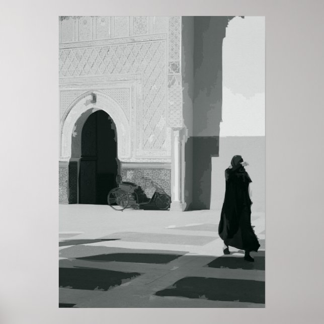 Dark Alley in Fez Poster (Framsidan)