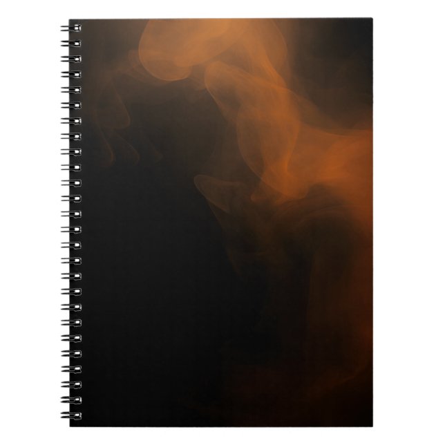 Dark Amber Smoke Abstract Art Notebook Anteckningsbok (Framsidan)