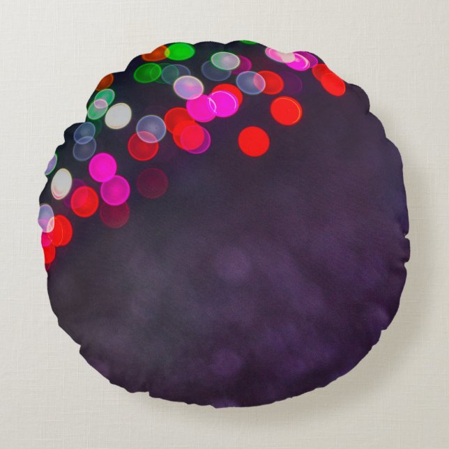 Dark and light rund kudde (Framsidan)